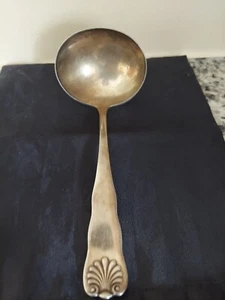 Antique Solid Silver Plate Ladle by Geo Bohner C.O. pat.1893 Early 19th Century - Picture 1 of 12