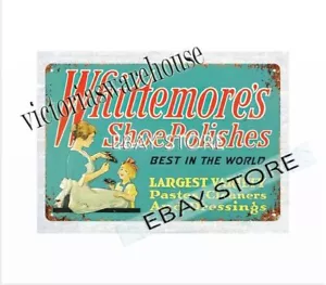 Whittemore's Shoe Polishes metal tin sign wall artwork lodge cafes - Picture 1 of 4