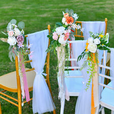 Artificial Flower Chair Back Decorative Wedding Decoration Silk Flower Ornament