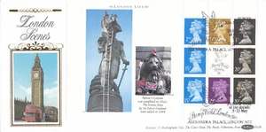 Panel de folleto de vida de Londres Benham D136 FDC sello mundo 1990 liquidación (136029) - Imagen 1 de 1