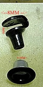 SPEED POST BOOT SCHNÜRHAKEN und Ösen Menge 8 SCHWARZ REPARATUR/SKATEN/CAMP - Bild 1 von 1