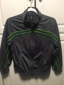Jordan Jacket Youth Size M (12-14) Gray w/Green & Yellow Trim - Picture 1 of 9