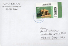 Inland Groß Brief MeF 1,60€ Brandenburger Tor -KI S t Gera 13.12.23, codiert !!!