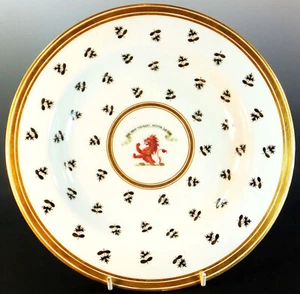 RARE 18th. C BARR FLIGHT & BARR WORCESTER HAND PAINTED PORCELAIN CABINET PLATE - Picture 1 of 8