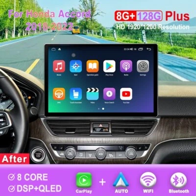 13.1 inch For Honda Accord 2018-2022 Car Radio Carplay Android Multimedia Player - Image 1 of 4