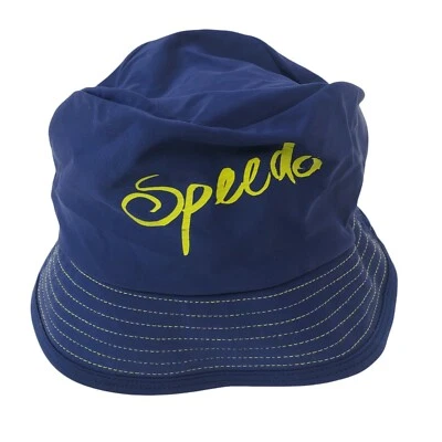 Speedo Niños Niños UV UPF 50+ Cubo Sol Sombrero Talla L/XL Azul Marino Mentón Correa  Foto 1 de 4