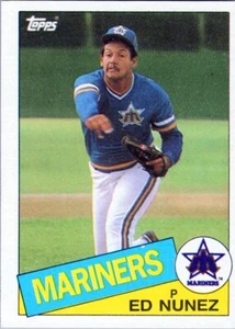 1985 Topps #34 Ed Nunez Seattle Mariners EX-MT - Picture 1 of 2