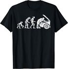 NEW LIMITED Funny Automotive Human Evolution Car Mechanic T-Shirt