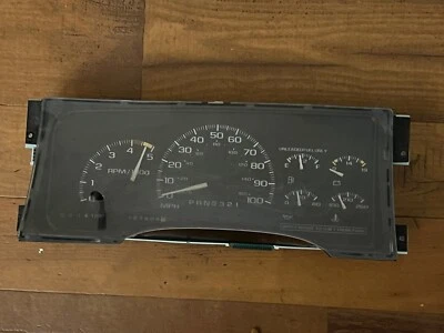 Chevy Tahoe Suburban Yukon instrument cluster speedometer 95-00 - Image 1 of 4