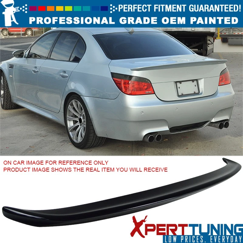For 04-10 BMW 5 Series E60 AC Style #416 Carbon Black Metallic ABS Trunk Spoiler — 第 1/4 张图片
