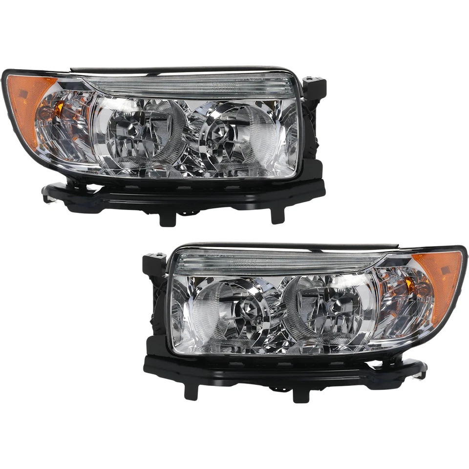 Headlight Set For 2006-2008 Subaru Forester Left and Right 84001SA471 84001SA461 - Image 1 of 4