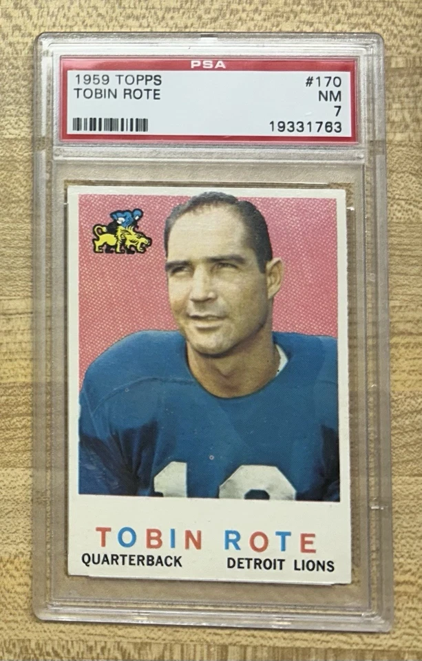 1959 Topps Tobin Rote 170 PSA 7 - Image 1 of 2