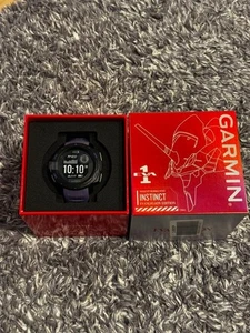 GARMIN INSTINCT Evangelion Unit-01 wristwatch Purple GPS Japan Limited Edition - Picture 1 of 8