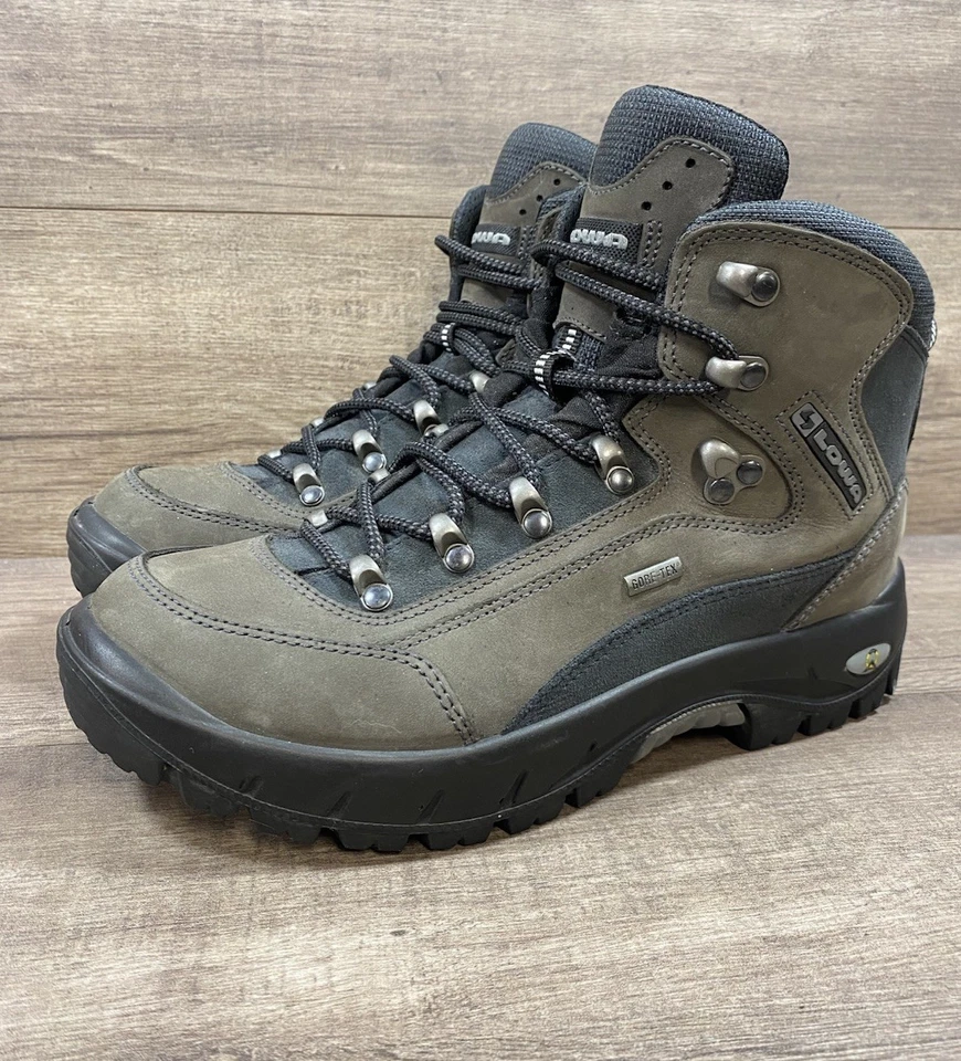 Lowa Renegade GTX Gris Medio Negro Exterior Caminar Senderismo Botas Mujer Talla 7 Foto 1 de 4