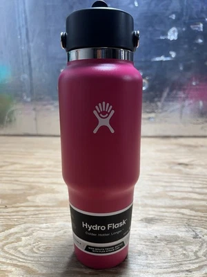 Botella de agua de viaje Hydro Flask 32 oz boca ancha flexible pajita VER FOTOS Foto 1 de 4