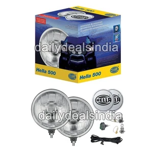 Hella 12V, 55W Premium 500 Light Set (Yellow) -2 Lights For Car, Jeep And Truck - Picture 1 of 9