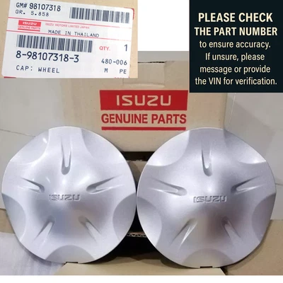 2012 - 2016 ISUZU DMAX COVER CAP WHEEL SILVER GENUINE Part au - image 1 of 4