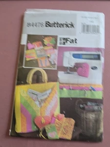 "Fat Quarters Sewing Accessories" ©2005 BUTTERICK Craft Sewing Pattern B4476 UNC - Picture 1 of 2