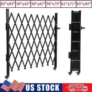 Single Folding Security Gate Aluminum Rolling Door Gate Expanding Scissor Gate - Picture 1 of 12