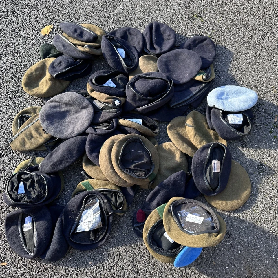 Bulk Dealers Trade Lot - 60x Genuine British Army Berets - Mixed Sizes & Reg - Image 1 of 4