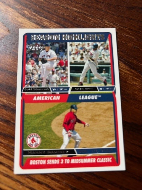 Tarjetas conmemorativas de la Serie Mundial Topps 2005 de los Medias Rojas de Boston Foto 1 de 1