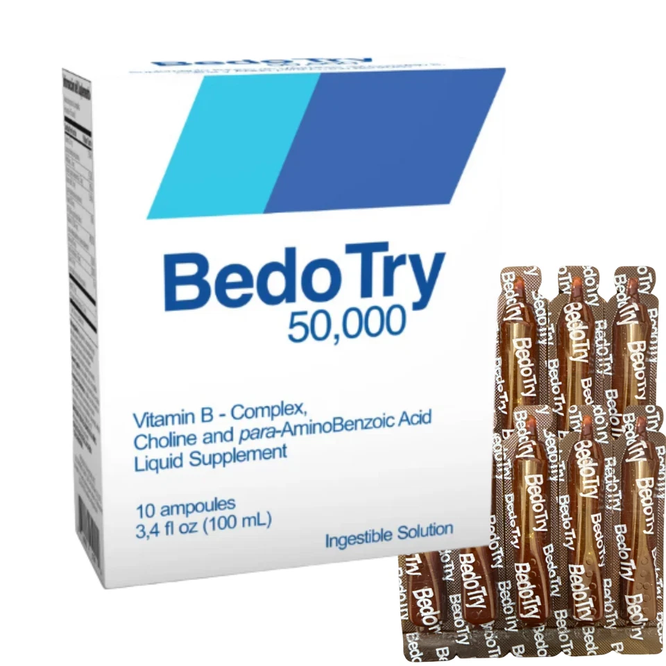 BedoTry 50,00/Suplemento Líquido Vitamina B- Complejo Colina/Suplemento Líquido Foto 1 de 4