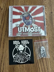 The Utmost Great American Death Pop CD Hail Kael Sticker, Chris Kael Beard Pin - Imagen 1 de 6