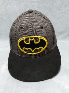 DC Comics Tweed BATMAN Gorra Gorra Amarillo Batman LOGO Frontal Imitación Gamuza Bill - Imagen 1 de 9