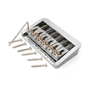 Für Gitarre verstellbarer 10,5 mm Steg mit Kupferrollensätteln & Zink-Basisblock - Bild 1 von 18