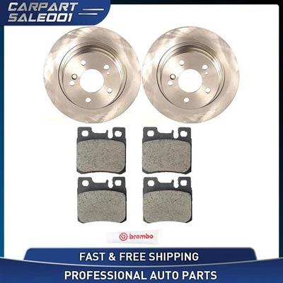 Brembo Rear Disc Brake Rotors Brake Pads for 1990-1993 Mercedes-Benz 300SL - Image 1 of 4