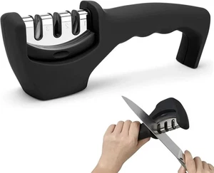 3 Stage Manual Repair Knife Sharpener Blade Removable Polish Restore Sharpening - Picture 1 of 17