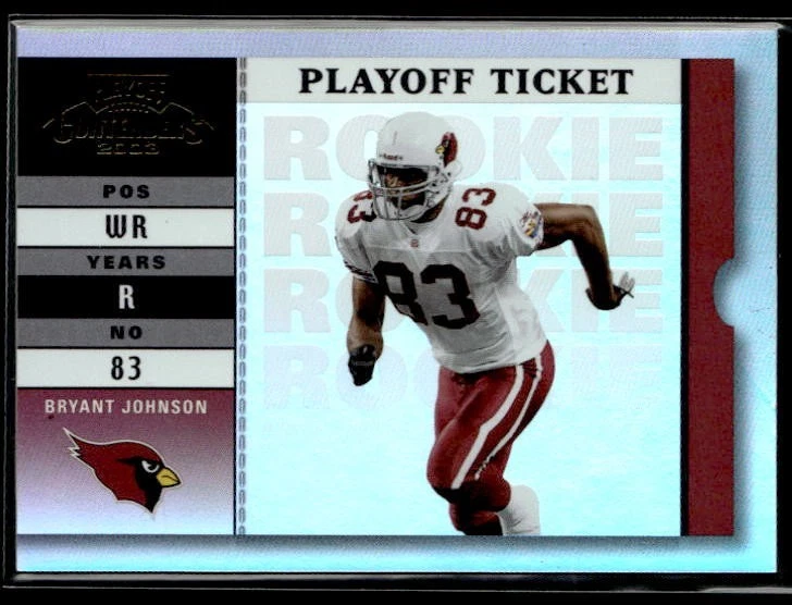 L40,676 - 2003 Playoff Contenders Playoff Ticket #144 Bryant Johnson /30 - Image 1 of 2
