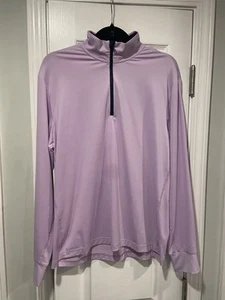 Polo Ralph Lauren Lavender Purple Quarter Zip Pullover Mock Long Sleeve Golf Top - Picture 1 of 12