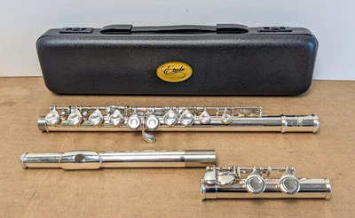 Etude EFL-200 Student Model Offset G C-Foot Flute W/ Case! - Image 1 of 4