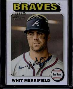2024 Topps Heritage #597 Whit Merrifield Chrome Silver Refractor #/225 - Bild 1 von 2