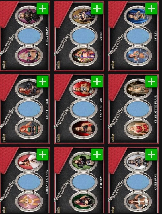 [DIGITAL] Topps Slam WWE Evolution 25 S1 - Red Then Now Locket Mat Relic - Pick - Image 1 of 1