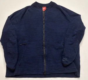 Nike Sportswear Tech Pack Knit Bomber Jacket Men’s XL Full Zip Blue 832178-429 - Picture 1 of 12