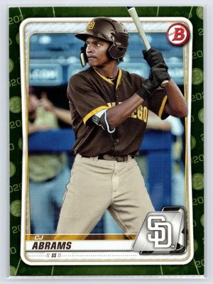2020 Bowman BP-62 CJ Abrams Prospects Camo - Image 1 of 2