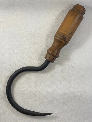 OUTIL Ancien Jolie GROS CROCHET Décoration de DOCKER ou Tire Sac Foin AGRICOLE - Photo 1/4