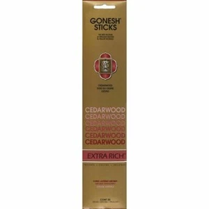 Gonesh Incense Sticks - 12 Packs - Cedarwood - 20 Sticks Per Pack Extra Rich - Picture 1 of 4