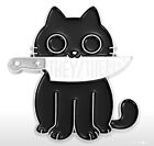 Halloween Cute Spooky Black Cat Gender Pronouns Brooches Hat/Lapel Pins