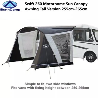 Sunncamp Swift 260 Motorhome Sun Canopy Awning Tall Version 255cm-265cm SF1915 - Image 1 of 4