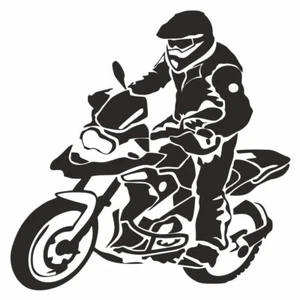 Adesivo moto GS Adventure Offroad Driver Sticker 20x20 cm - conducente BMW - Foto 1 di 7