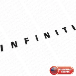 For Infiniti Rear Trunk Lid Logo Letter Badge Emblem Nameplate Sport Gloss Black - Bild 1 von 6