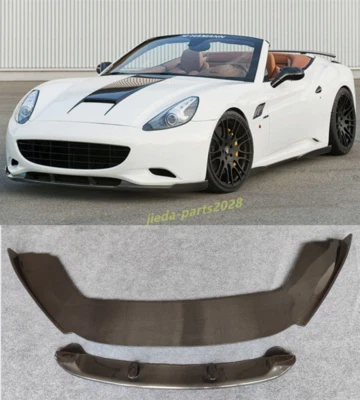 for Ferrari California 2009-14 real Carbon Fiber Front Lip Bumper splitter Cover - Image 1 of 4