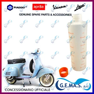 Misurino olio miscela da 1 al 7% CON TAPPO graduato VESPA ciclomotori 2T 2 tempi - Picture 1 of 2