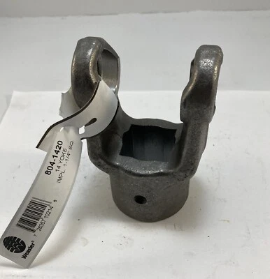 Weasler Engineering 804-1420 14 Series Setscrew PTO Yoke 1-1/4" Square - Image 1 of 3