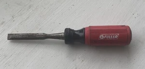 Vintage Fuller Drop Forged Chisel 3/8 Unbreakable Red Handle - Picture 1 of 7