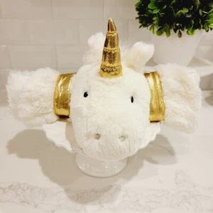 Ivory Gold Unicorn Plush Sleeping Bag for Dolls and Stuffed Animals 12x24 CUTE. - Picture 1 of 11