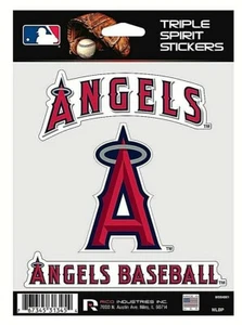 Los Angeles Angels MLB Triple Spirit Stickers / Decals 3 Pack *Free Shipping - Picture 1 of 1